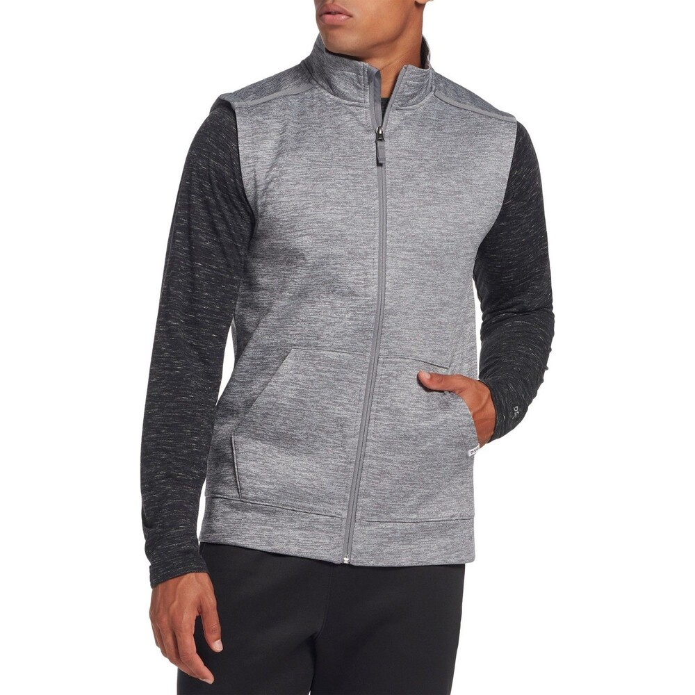 DSG Everyday Performance Fleece Vest Mens S Heather Gray NEW